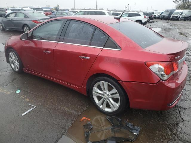 1G1PH5S90B7241706 - 2011 CHEVROLET CRUZE LTZ RED photo 2