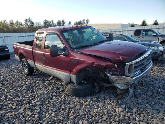 1FTNX21S14EB00856 - 2004 FORD F250 SUPER DUTY MAROON photo 4