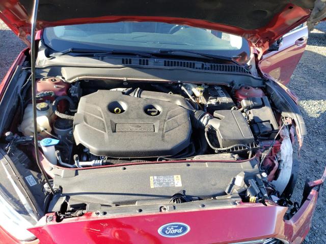 3FA6P0T91GR329824 - 2016 FORD FUSION SE BURGUNDY photo 11