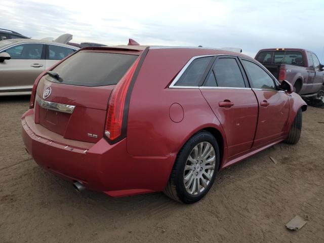 1G6DS8EV9A0149221 - 2010 CADILLAC CTS PREMIUM COLLECTION RED photo 3