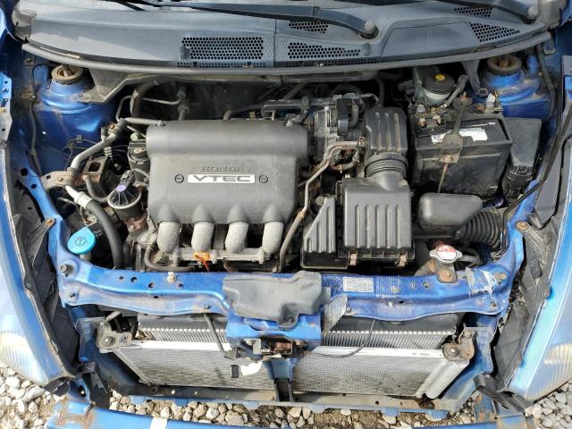 JHMGD38678S048784 - 2008 HONDA FIT SPORT BLUE photo 11