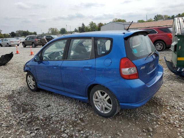 JHMGD38678S048784 - 2008 HONDA FIT SPORT BLUE photo 2
