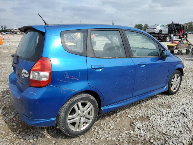JHMGD38678S048784 - 2008 HONDA FIT SPORT BLUE photo 3