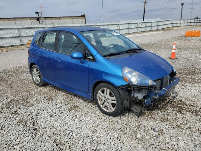 JHMGD38678S048784 - 2008 HONDA FIT SPORT BLUE photo 4