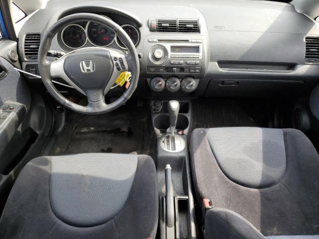 JHMGD38678S048784 - 2008 HONDA FIT SPORT BLUE photo 8
