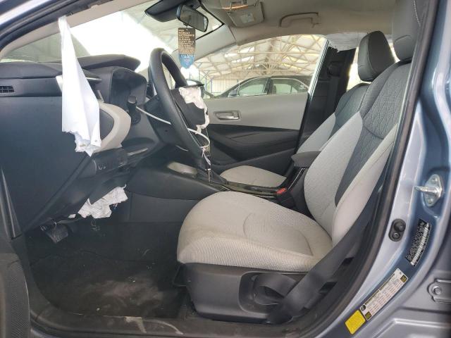 5YFEPMAE0MP207146 - 2021 TOYOTA COROLLA LE BLUE photo 7