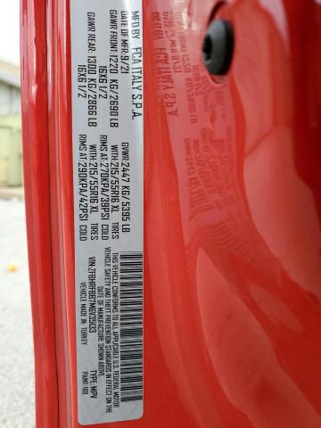 ZFBHRFBB7M6V35133 - 2021 RAM PROMASTER SLT Rouge photo 13
