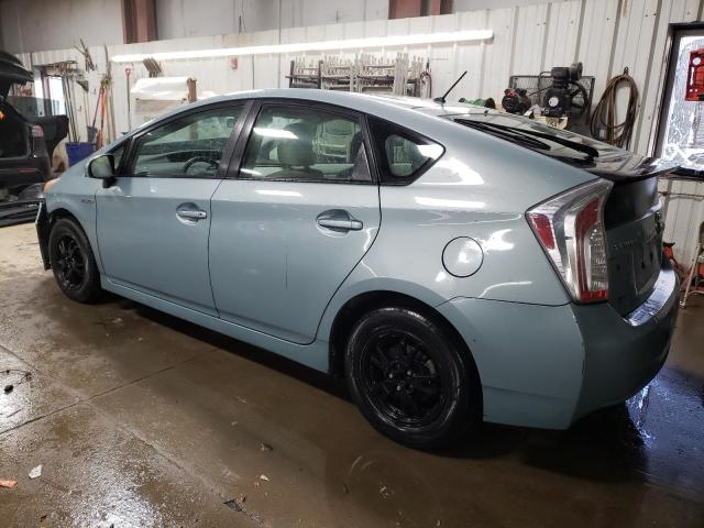 JTDKN3DU0C5379355 - 2012 TOYOTA PRIUS TURQUOISE photo 2