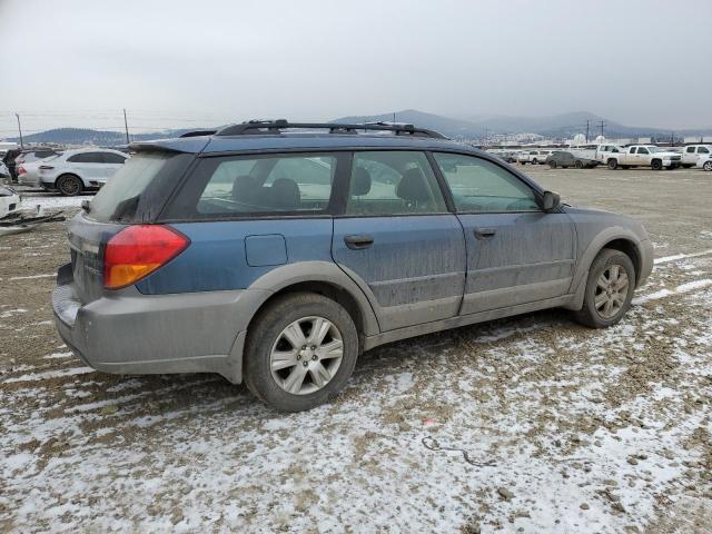 4S4BP61C557329710 - 2005 SUBARU LEGACY OUTBACK 2.5I BLUE photo 3