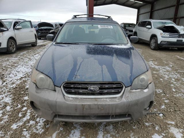 4S4BP61C557329710 - 2005 SUBARU LEGACY OUTBACK 2.5I BLUE photo 5