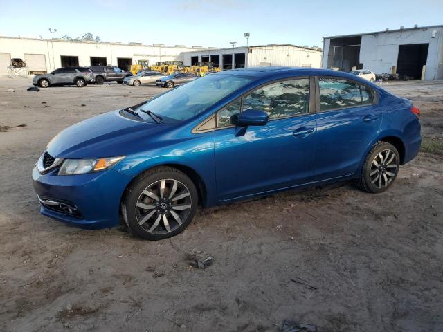 2HGFB2F93FH554306 - 2015 HONDA CIVIC EXL ლურჯი ფოტო 1