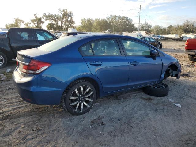 2HGFB2F93FH554306 - 2015 HONDA CIVIC EXL ლურჯი ფოტო 3