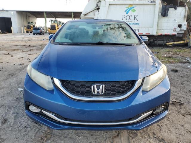 2HGFB2F93FH554306 - 2015 HONDA CIVIC EXL ლურჯი ფოტო 5