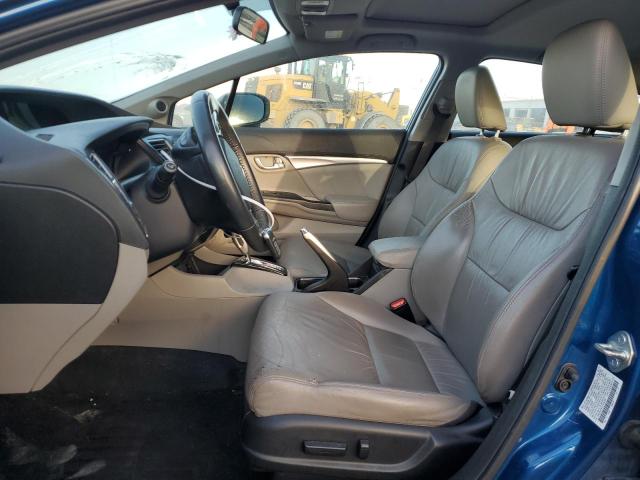 2HGFB2F93FH554306 - 2015 HONDA CIVIC EXL ლურჯი ფოტო 7