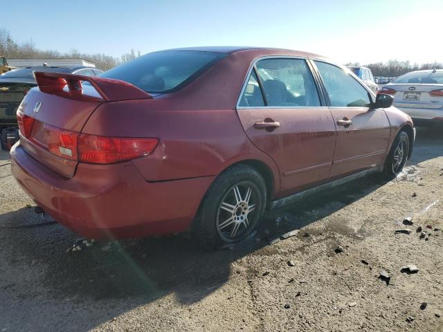 1HGCM66385A028945 - 2005 HONDA ACCORD LX RED photo 3