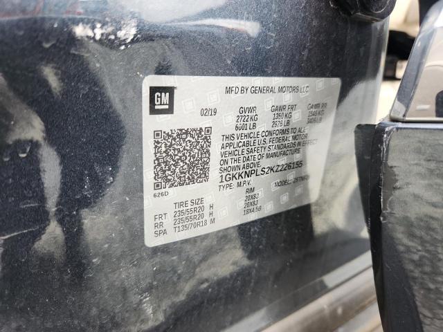 1GKKNPLS2KZ226155 - 2019 GMC ACADIA DENALI Grafitowy zdjęcie 14