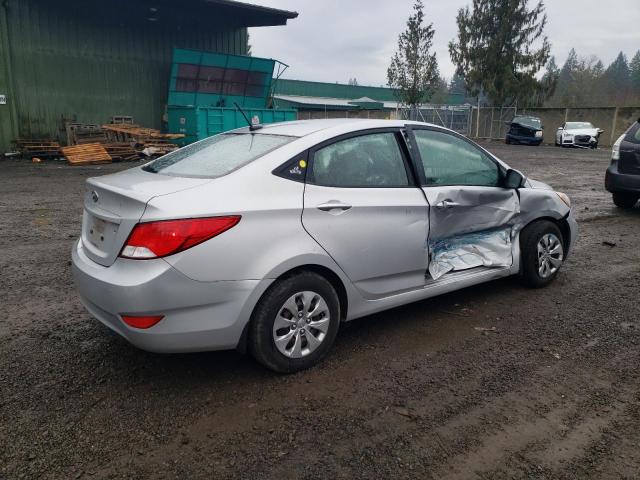 KMHCT4AEXGU084767 - 2016 HYUNDAI ACCENT SE SILVER photo 3