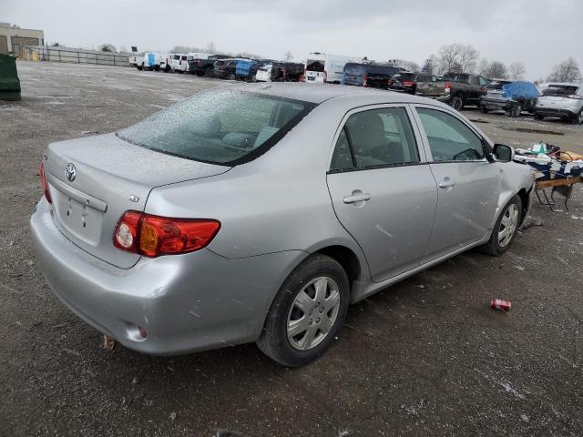 1NXBU4EE6AZ372313 - 2010 TOYOTA COROLLA BASE SILVER photo 3