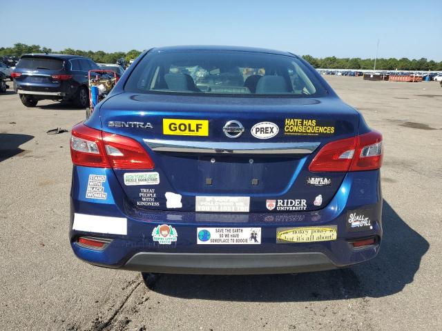 3N1AB7AP9KY339063 - 2019 NISSAN SENTRA S BLUE photo 6