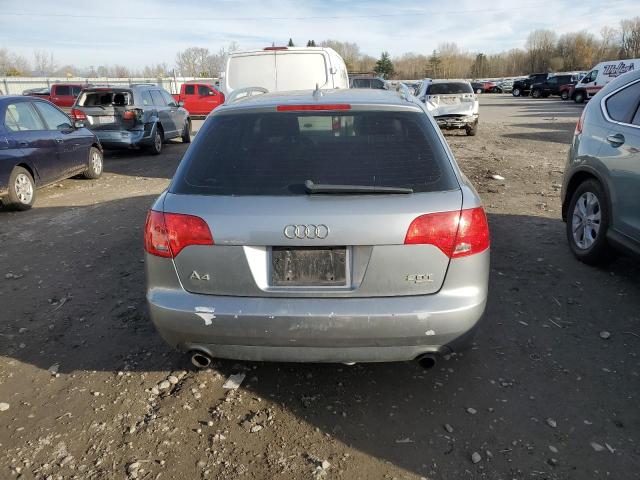 WAUKF78E87A105189 - 2007 AUDI A4 2.0T AVANT QUATTRO SILVER photo 6