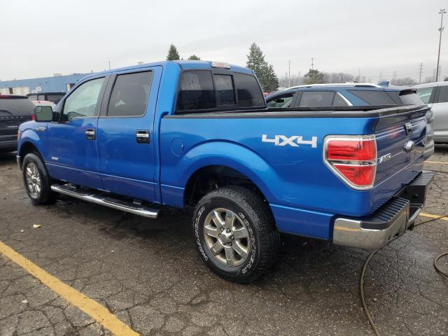 1FTFW1ET0DFD17085 - 2013 FORD F150 SUPERCREW BLUE photo 2