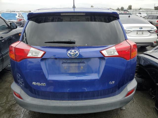 2T3ZFREV5FW224769 - 2015 TOYOTA RAV4 LE BLUE photo 6