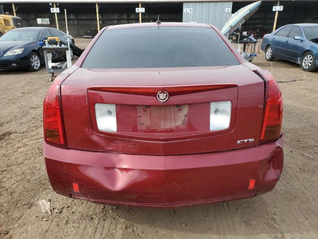 1G6DM56T850213678 - 2005 CADILLAC CTS MAROON photo 6