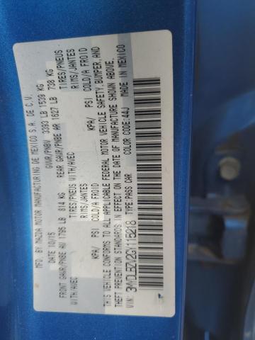 3MYDLBZV2GY115218 - 2016 TOYOTA SCION IA 蓝色 照片 12