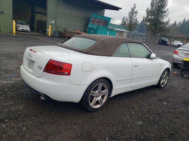 WAUDF48H47K023231 - 2007 AUDI A4 2.0T CABRIOLET QUATTRO WHITE photo 3