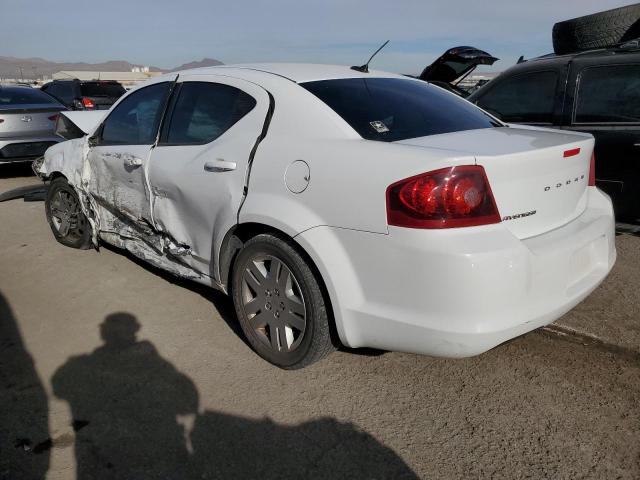 1C3CDZAB1CN173186 - 2012 DODGE AVENGER SE WHITE photo 2