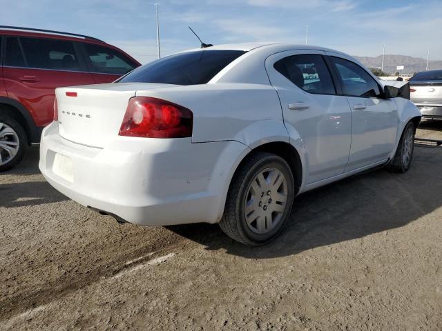 1C3CDZAB1CN173186 - 2012 DODGE AVENGER SE WHITE photo 3