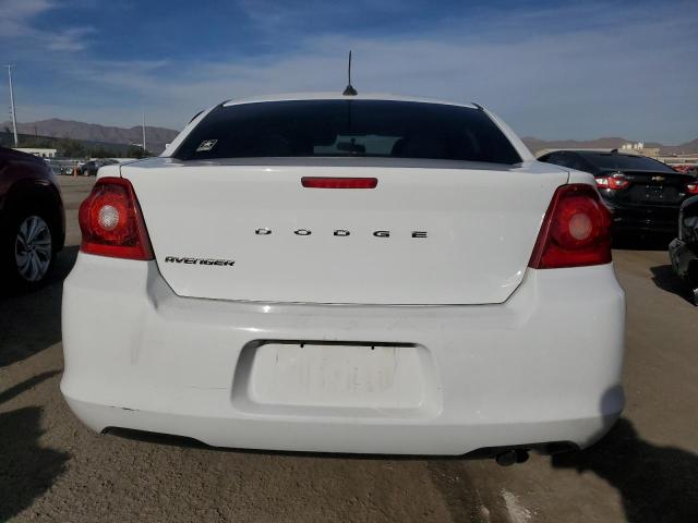 1C3CDZAB1CN173186 - 2012 DODGE AVENGER SE WHITE photo 6