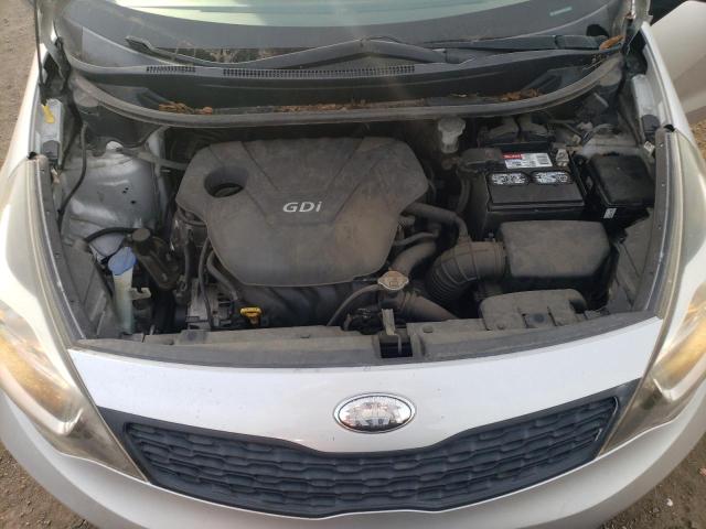 KNADM4A32D6239622 - 2013 KIA RIO LX SILVER photo 11