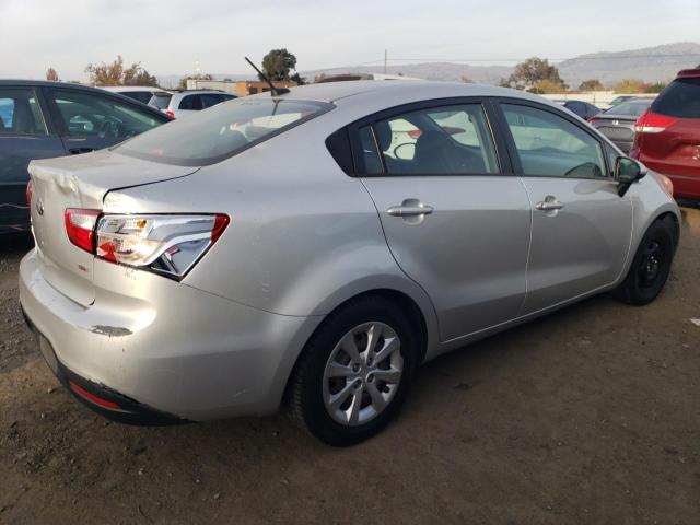 KNADM4A32D6239622 - 2013 KIA RIO LX SILVER photo 3