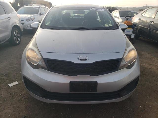 KNADM4A32D6239622 - 2013 KIA RIO LX SILVER photo 5