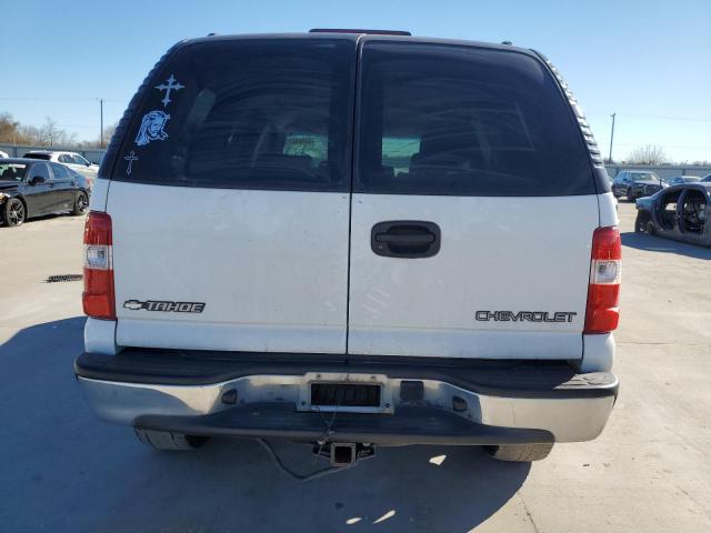 1GNEC13V63J154146 - 2003 CHEVROLET TAHOE C1500 WHITE photo 6