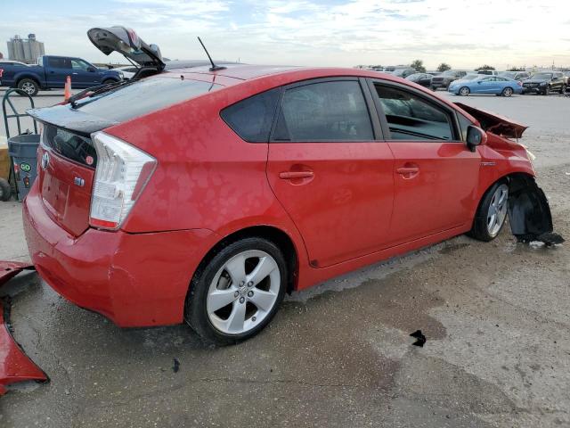 JTDKN3DU4B5312840 - 2011 TOYOTA PRIUS RED photo 3