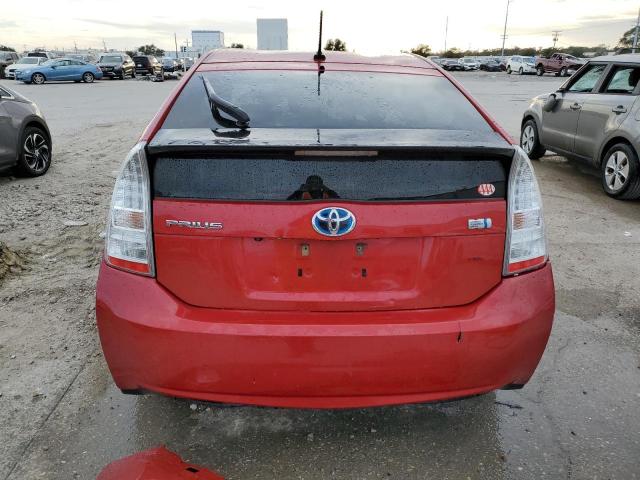 JTDKN3DU4B5312840 - 2011 TOYOTA PRIUS RED photo 6