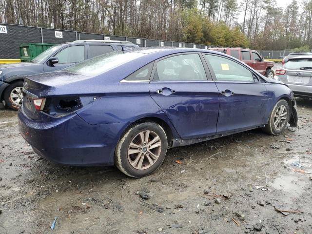 5NPEB4AC2DH723650 - 2013 HYUNDAI SONATA GLS BLUE photo 3