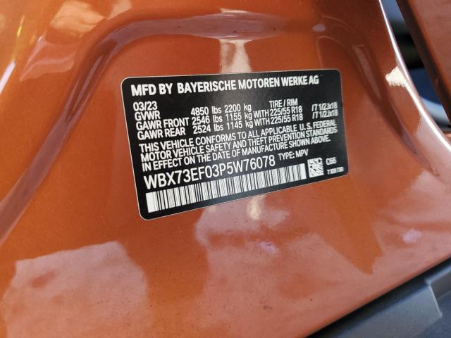 WBX73EF03P5W76078 - 2023 BMW X1 XDRIVE28I ORANGE photo 14