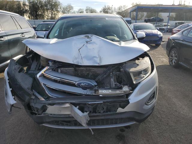 2FMPK4J97GBC14257 - 2016 FORD EDGE SEL SILVER photo 5