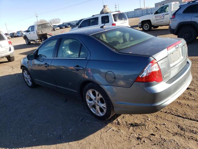 3FAHP0HA0CR364800 - 2012 FORD FUSION SE TURQUOISE photo 2