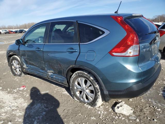 5J6RM4H56DL007259 - 2013 HONDA CR-V EX BLUE photo 2