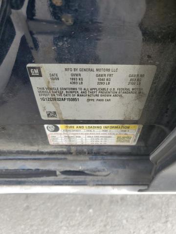 1G1ZC5E02AF150851 - 2010 CHEVROLET MALIBU 1LT Mavi foto 12