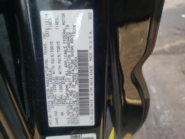 5TFTX4CNXFX054266 - 2015 TOYOTA TACOMA ACCESS CAB Қара фото 13