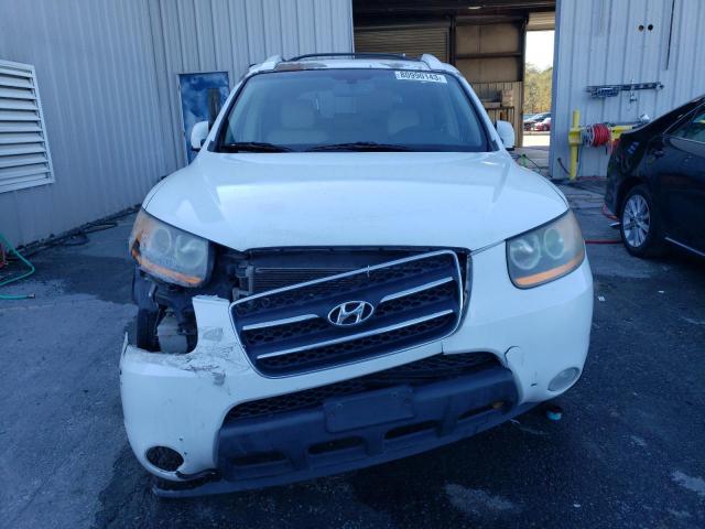 5NMSH73E39H268958 - 2009 HYUNDAI SANTA FE SE WHITE photo 5