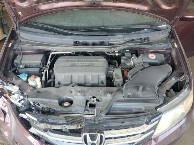 5FNRL5H63FB111981 - 2015 HONDA ODYSSEY EXL MAROON photo 12