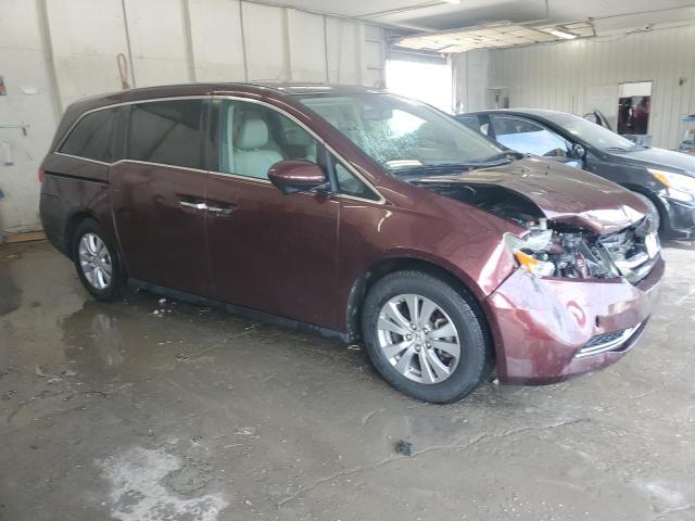 5FNRL5H63FB111981 - 2015 HONDA ODYSSEY EXL MAROON photo 4