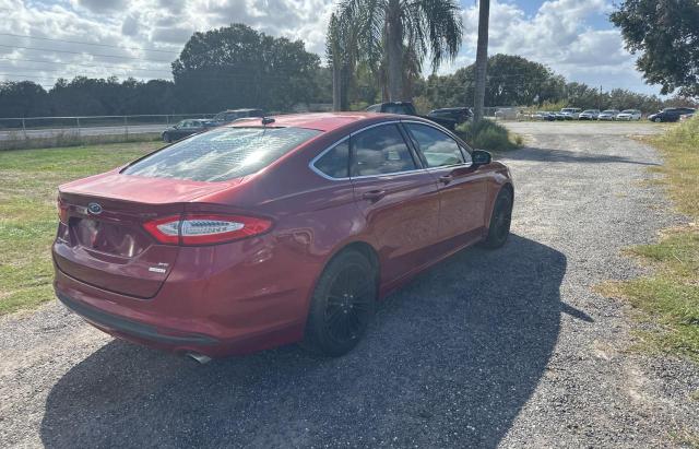 3FA6P0HD9ER282231 - 2014 FORD FUSION SE RED photo 4