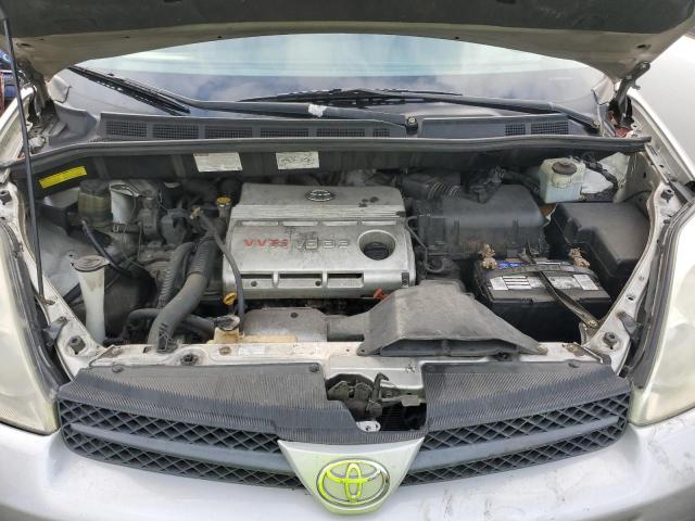 5TDZA22C75S334229 - 2005 TOYOTA SIENNA XLE SILVER photo 12